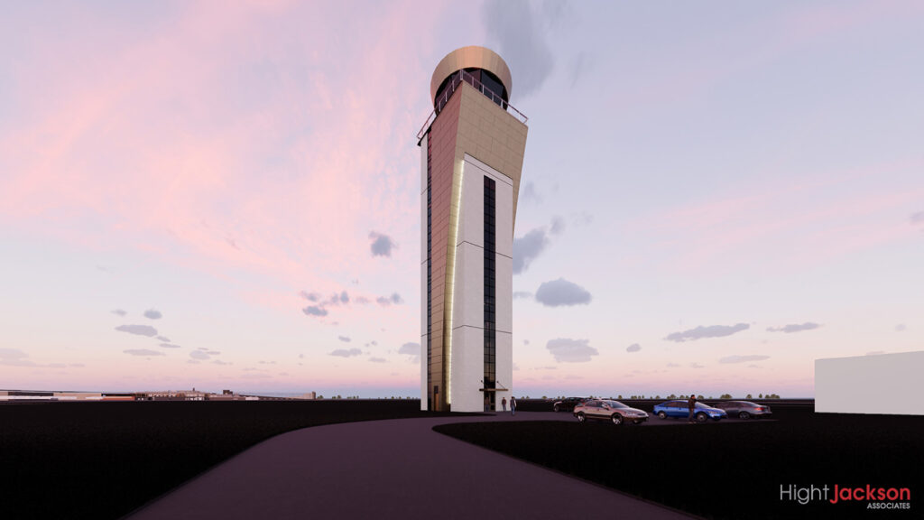 XNA Northwest Arkansas National Airport Control Tower Entrance Architecture